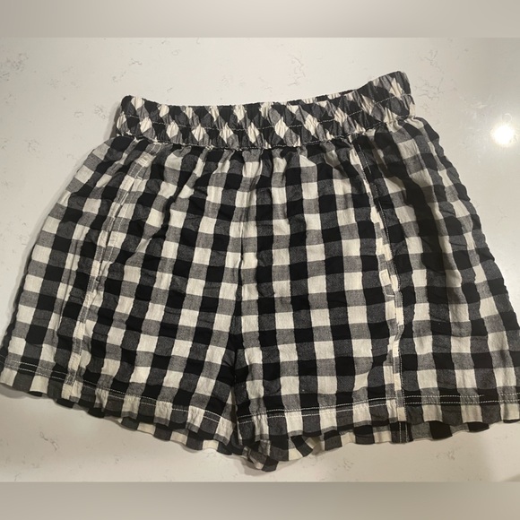 Free People High Waist Black and White Shorts - Picture 4 of 11